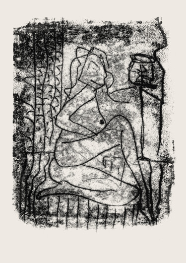 Digitale Kunst getiteld "Figurative Gestures…" door Probebyar, Origineel Kunstwerk, Monotype