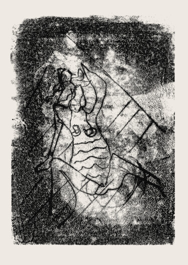 Digitale Kunst getiteld "Figurative Gestures…" door Probebyar, Origineel Kunstwerk, Monotype