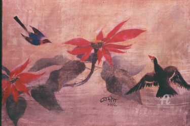 Painting titled "Winter" by Prodip Kumar Sengupta, Original Artwork, Watercolor