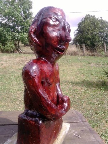 Sculpture intitulée "LE PENSEUR" par Thierry Faivre, Œuvre d'art originale