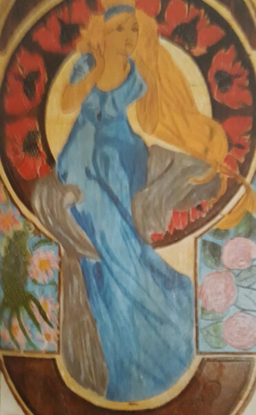 Malarstwo zatytułowany „La Vergine” autorstwa Mary Sargent, Oryginalna praca, Rytownictwo