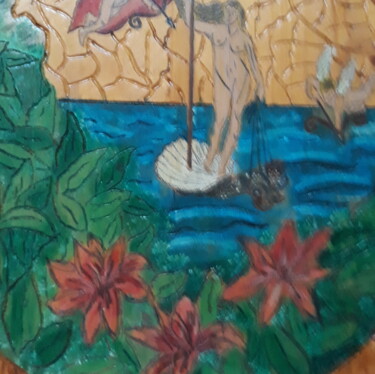 Escultura intitulada "Venere" por Mary Sargent, Obras de arte originais, Madeira
