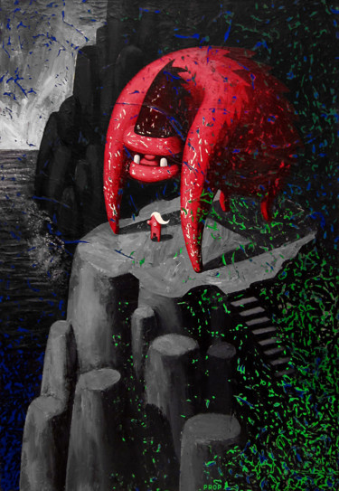 Картина под названием "King Kong" - Prop, Подлинное произведение искусства, Акрил