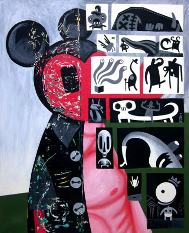 Malerei mit dem Titel "Mickey Mouse" von Prop, Original-Kunstwerk, Acryl