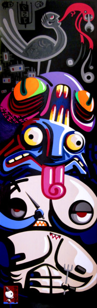 Картина под названием "Totem" - Prop, Подлинное произведение искусства, Акрил