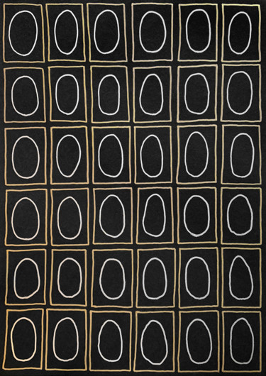 Dessin intitulée "Black Series - 04" par Prop, Œuvre d'art originale, Marqueur