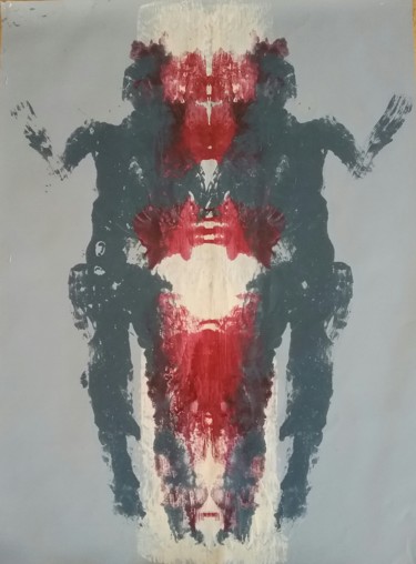 Картина под названием "Двое_5" - Анна   Седова, Подлинное произведение искусства, Акрил