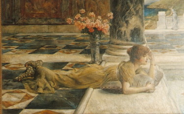 Pittura intitolato "relaxation" da Gennadiy Protsko, Opera d'arte originale, Olio