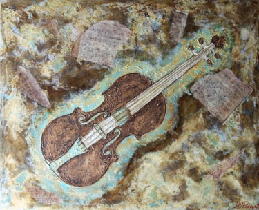 Peinture intitulée "STRADIVARIUS" par K.Provent, Œuvre d'art originale, Acrylique