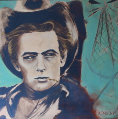 Peinture intitulée "JAMES DEAN" par K.Provent, Œuvre d'art originale, Acrylique