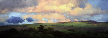 Painting titled "Summer Fields" by Yuri Pryadko, Original Artwork, Oil