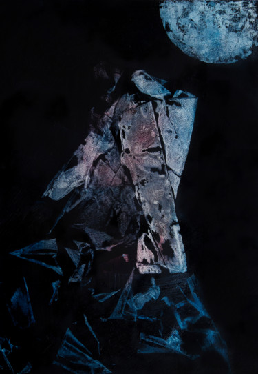 Malerei mit dem Titel "Xenakis (Grounded S…" von Przemek Kret, Original-Kunstwerk, Öl