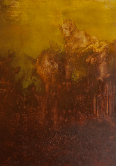 Pintura intitulada "Beast of Burden (un…" por Przemek Kret, Obras de arte originais, Óleo