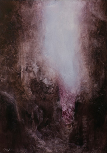 Malerei mit dem Titel "Crystalizing Light" von Przemek Kret, Original-Kunstwerk, Öl