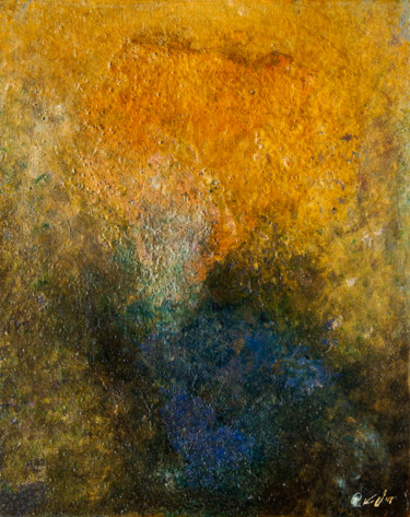 Painting titled "Odilon's Headbloom" by Przemek Kret, Original Artwork, Oil
