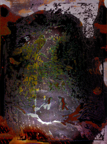 Digitale Kunst mit dem Titel "Breath out" von Przemek Kret, Original-Kunstwerk, Digitale Malerei