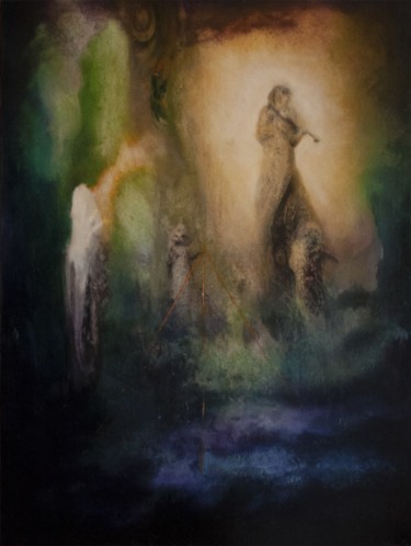 Painting titled "Renewal Sonata" by Przemek Kret, Original Artwork, Oil