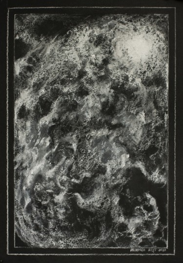 Disegno intitolato "Comet" da Przemek Kret, Opera d'arte originale, Pastello
