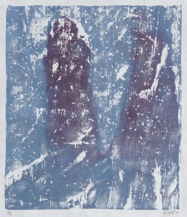 Incisioni, stampe intitolato "Transcendence Nomads" da Przemek Kret, Opera d'arte originale, Xilografia