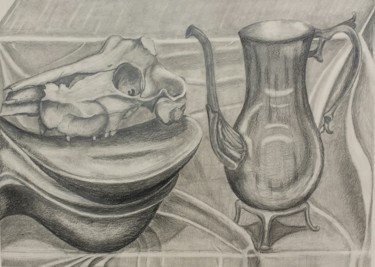 Tekening getiteld "still-life-teapot.j…" door Gwyn Akers, Origineel Kunstwerk, Grafiet