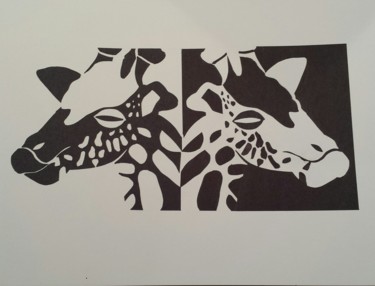 "gracie-s-giraffes.j…" başlıklı Heykel Gwyn Akers tarafından, Orijinal sanat