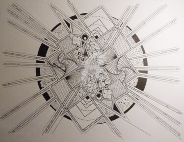 Drawing titled "Construction cellul…" by Pkf Créations, Original Artwork