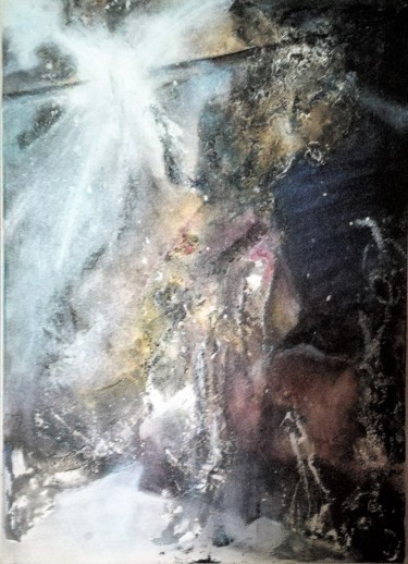 Peinture intitulée "LUMIERE" par Dom., Œuvre d'art originale, Acrylique