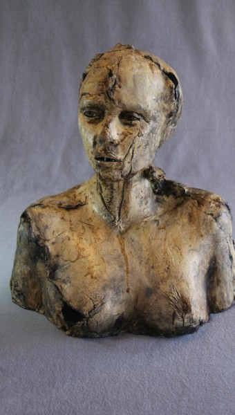Sculpture titled "Dispair" by Puchi, Original Artwork