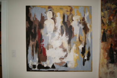 Painting titled "ABSTRACT" by Puchi, Original Artwork, Acrylic