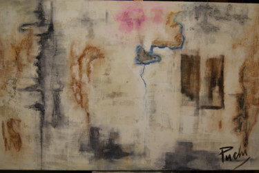 Painting titled "ABSTRACT WALL" by Puchi, Original Artwork