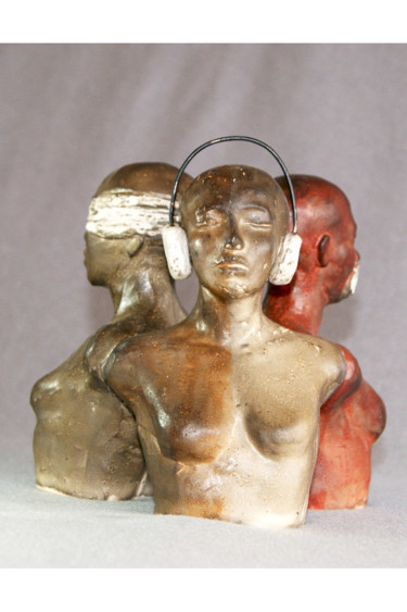 Скульптура под названием "I DON'T WANT TO KNOW" - Puchi, Подлинное произведение искусства