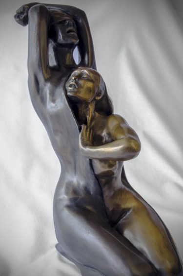 Sculpture titled "RE-EMERGING" by Puchi, Original Artwork, Metals
