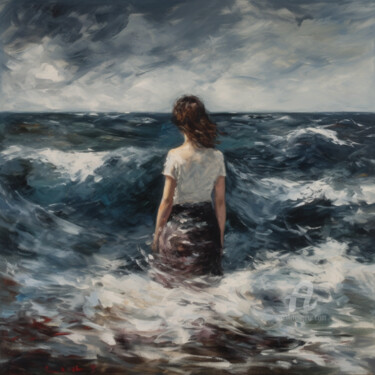 Peinture intitulée "Waves of the Soul" par Pulchra Family, Œuvre d'art originale, Peinture numérique