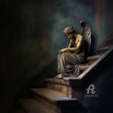 Digital Arts titled "Waiting for a mirac…" by Pulchra Family, Original Artwork, Digital Painting