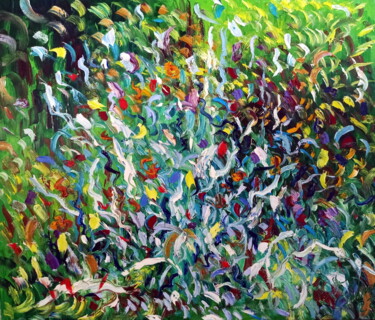 Painting titled "Immortelle" by Puliafico, Original Artwork, Oil