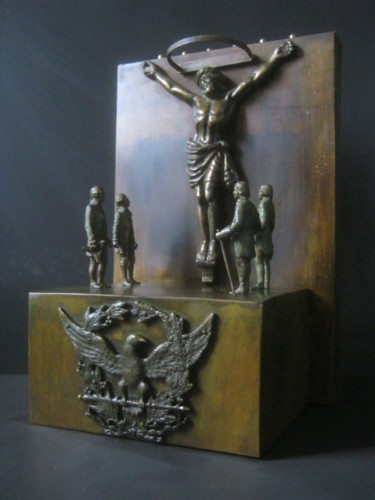 Sculptuur getiteld "ОДЕССКИЙ ПАНТЕОН" door Sergei Bogoliubov, Origineel Kunstwerk, Metalen