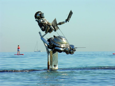 Sculpture titled "морская охотница.." by Sergei Bogoliubov, Original Artwork, Objects