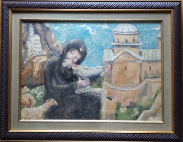 Malerei mit dem Titel "Св. мученик Станко" von Sergei Bogoliubov, Original-Kunstwerk, Öl