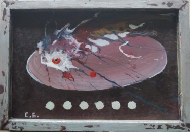 Painting titled "Абстракция 19/5 (мо…" by Sergei Bogoliubov, Original Artwork, Acrylic