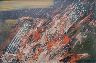 Картина под названием "Абстракция 6 (Погас…" - Сергей Боголюбов, Подлинное произведение искусства, Акрил