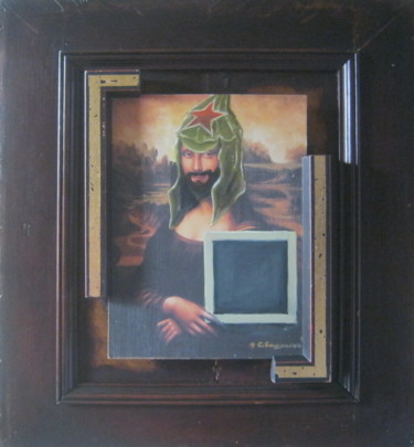 Malerei mit dem Titel "Поглощение Джоконды…" von Sergei Bogoliubov, Original-Kunstwerk, Andere