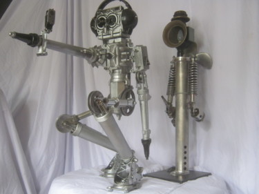 Sculpture intitulée "Роботы" par Sergei Bogoliubov, Œuvre d'art originale