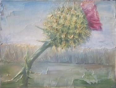 Painting titled "Расторопша.." by Sergei Bogoliubov, Original Artwork, Oil