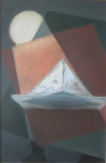 Malerei mit dem Titel ""малевич"" von Sergei Bogoliubov, Original-Kunstwerk, Öl