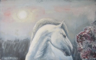 Картина под названием "Холодная рябина (2)" - Сергей Боголюбов, Подлинное произведение искусства, Масло