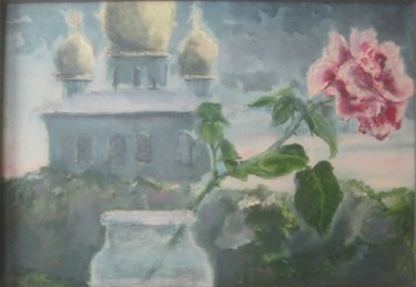 绘画 标题为“Цветок на окне..” 由Сергей Боголюбов, 原创艺术品, 油