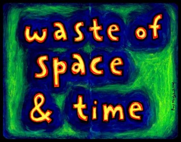 Painting titled "A Waste of Space an…" by Punit Vaidya, Original Artwork, Oil