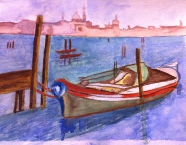 Pintura intitulada "Venecia" por Purity, Obras de arte originais