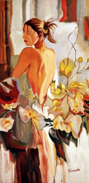 Schilderij getiteld "Elegant Dona" door Purity, Origineel Kunstwerk, Olie