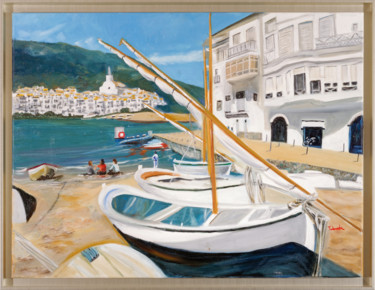 Ζωγραφική με τίτλο "Cadaqués" από Purity, Αυθεντικά έργα τέχνης, Λάδι